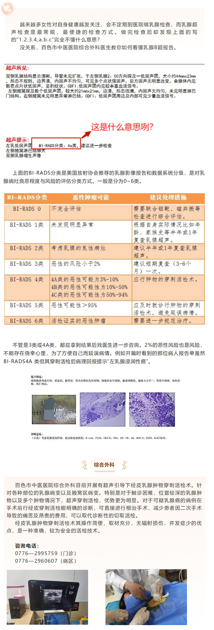 【健康科普】看报告一头雾水？医生教你如何看懂乳腺B超报告